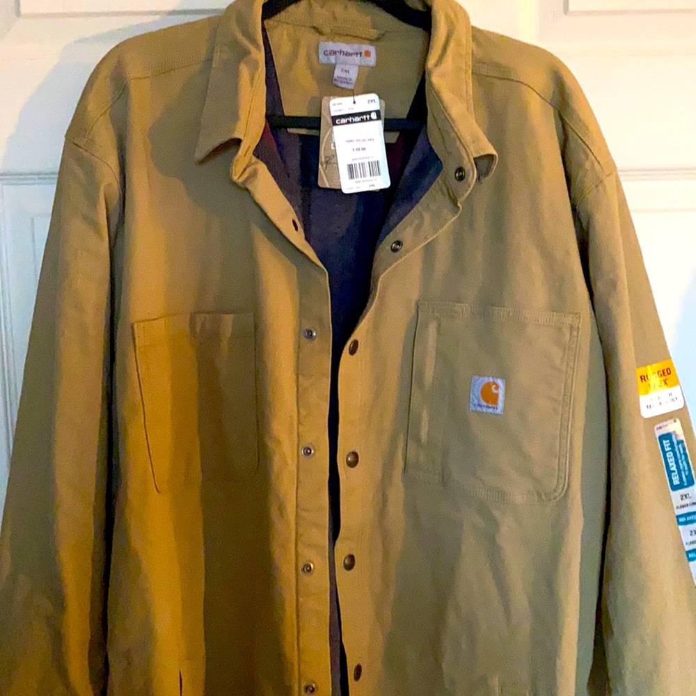 Carhartt rugged flex fleece lined jacket